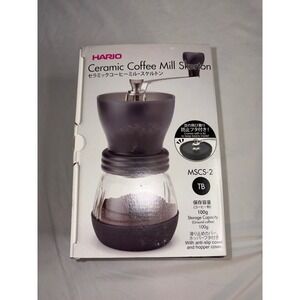 Hario Ceramic Coffee Mill Skerton MSCS-2TB Manual Hand Crank Grinder 100g Black